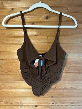 New Brown Corset Style Tank Top